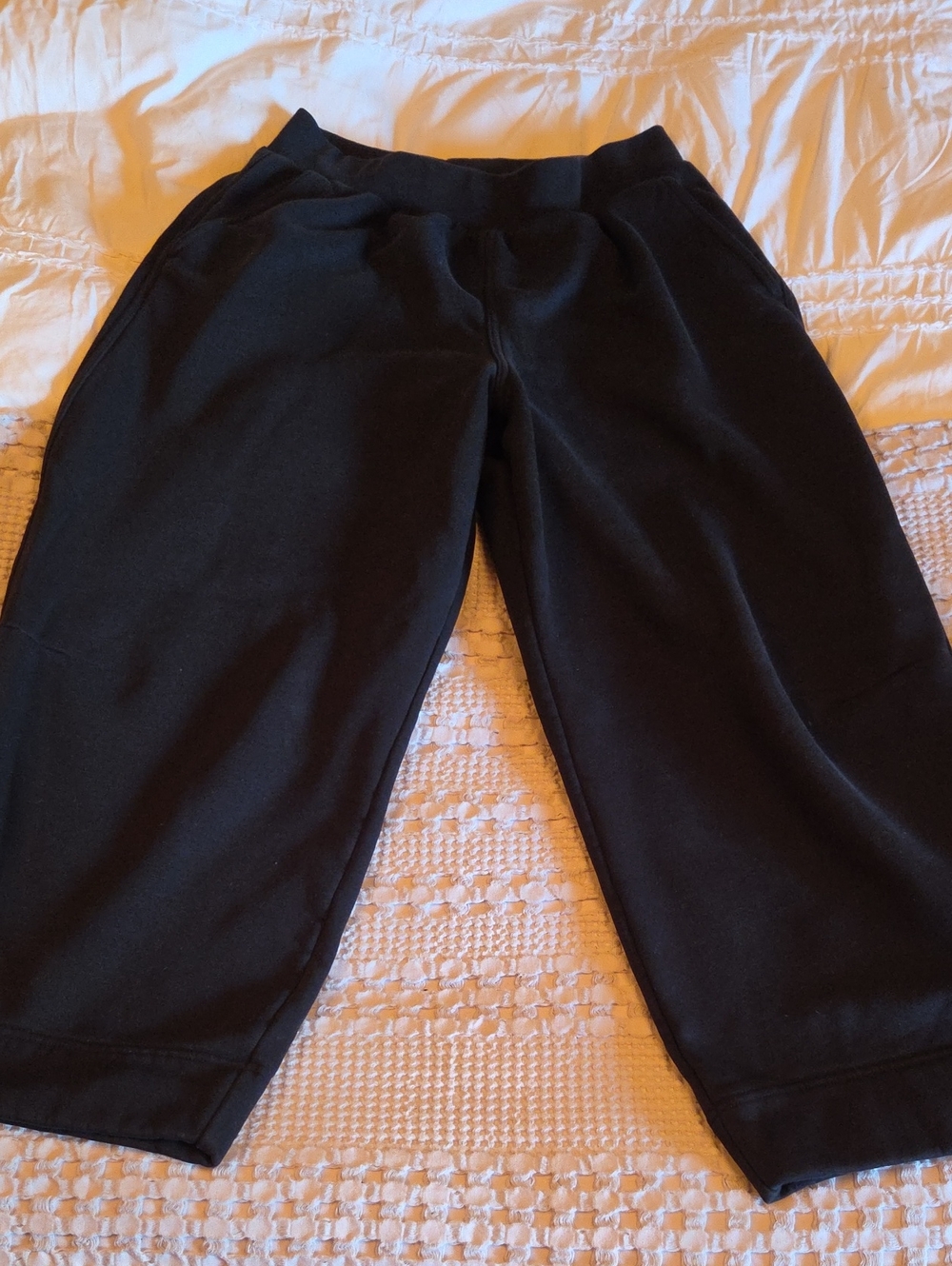 Black Barrel Leg Sweatpants Med